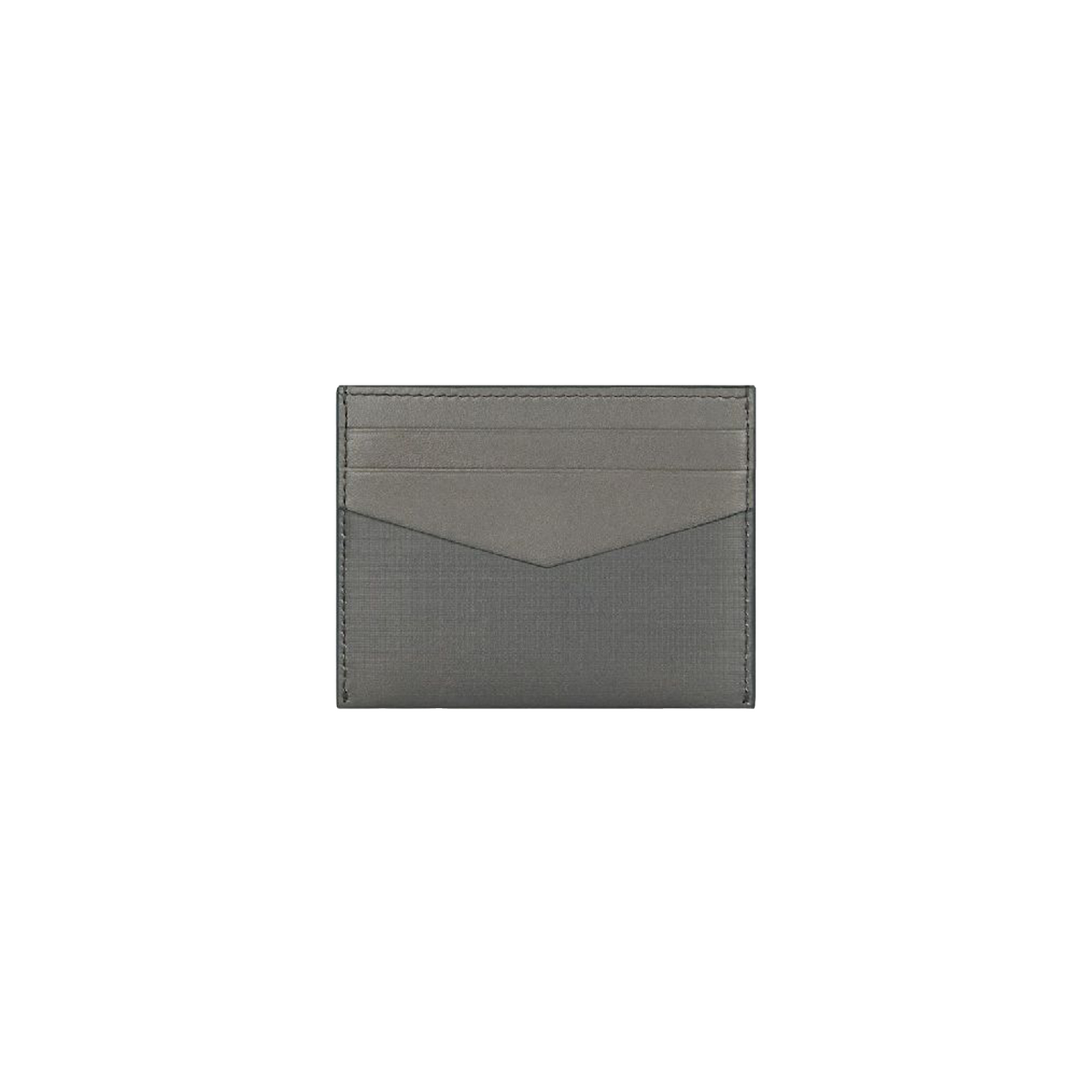 GIVENCHY Logo Print Leather Cardholder Grey (SS24)