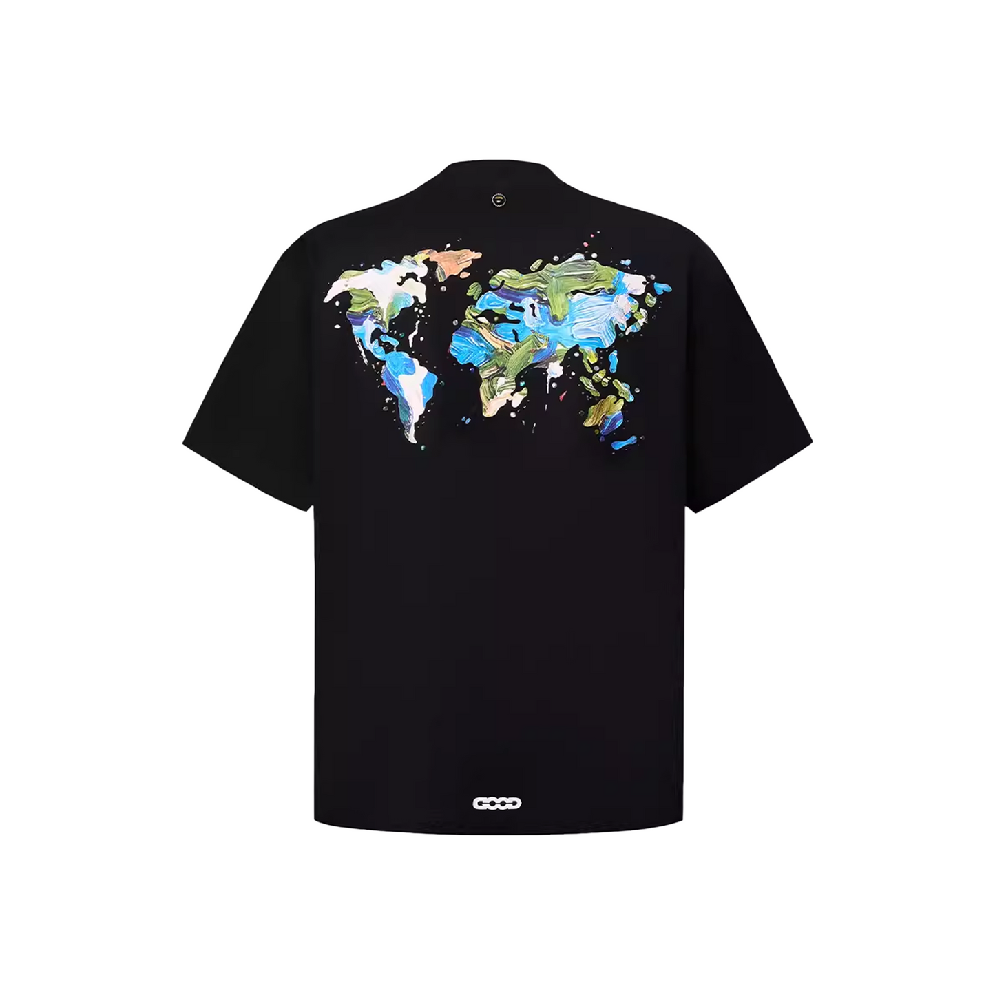 GOODBRAND 3D Fem Graffiti Map Splatter Tee Black (SS26)