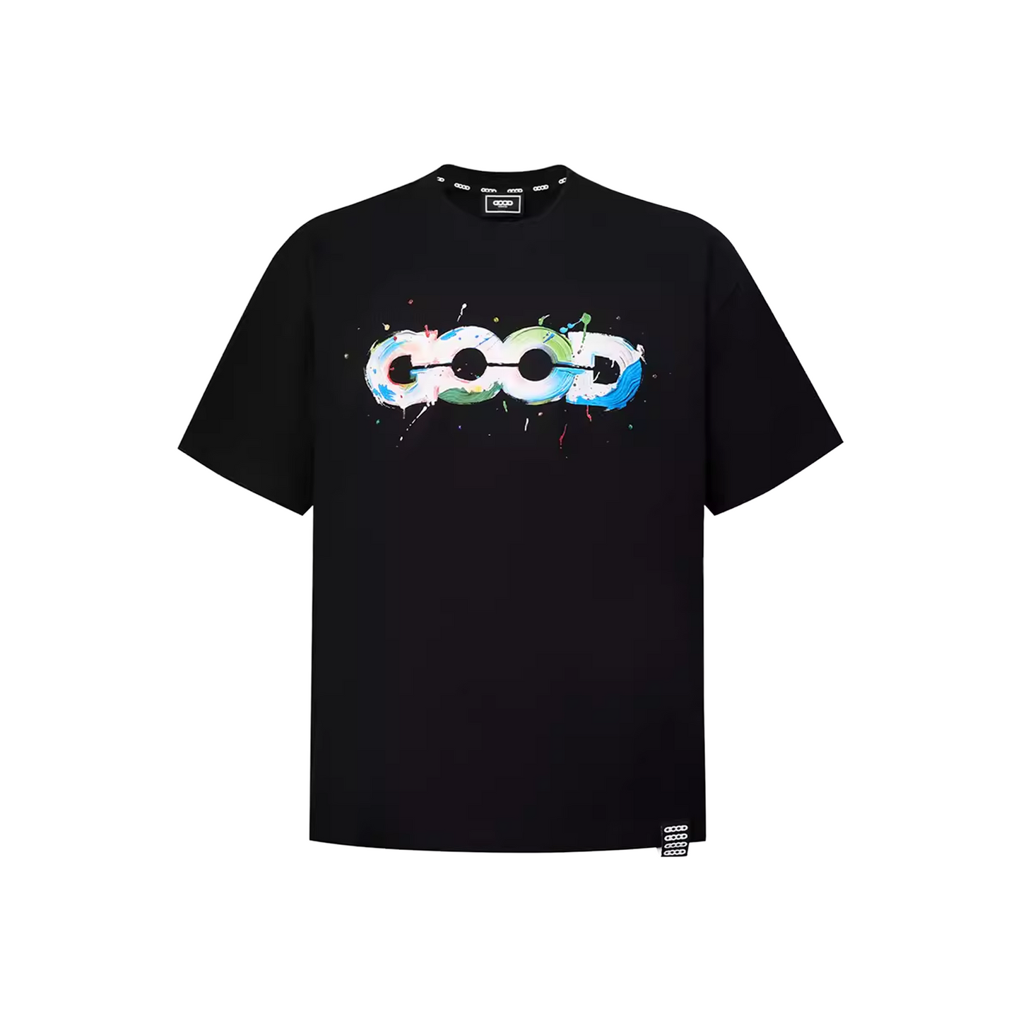 GOODBRAND 3D Fem Graffiti Map Splatter Tee Black (SS26)