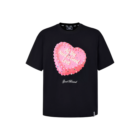 GOODBRAND 520 Limited Edition Cake Rhinestone S/S Tee Black (SS26)