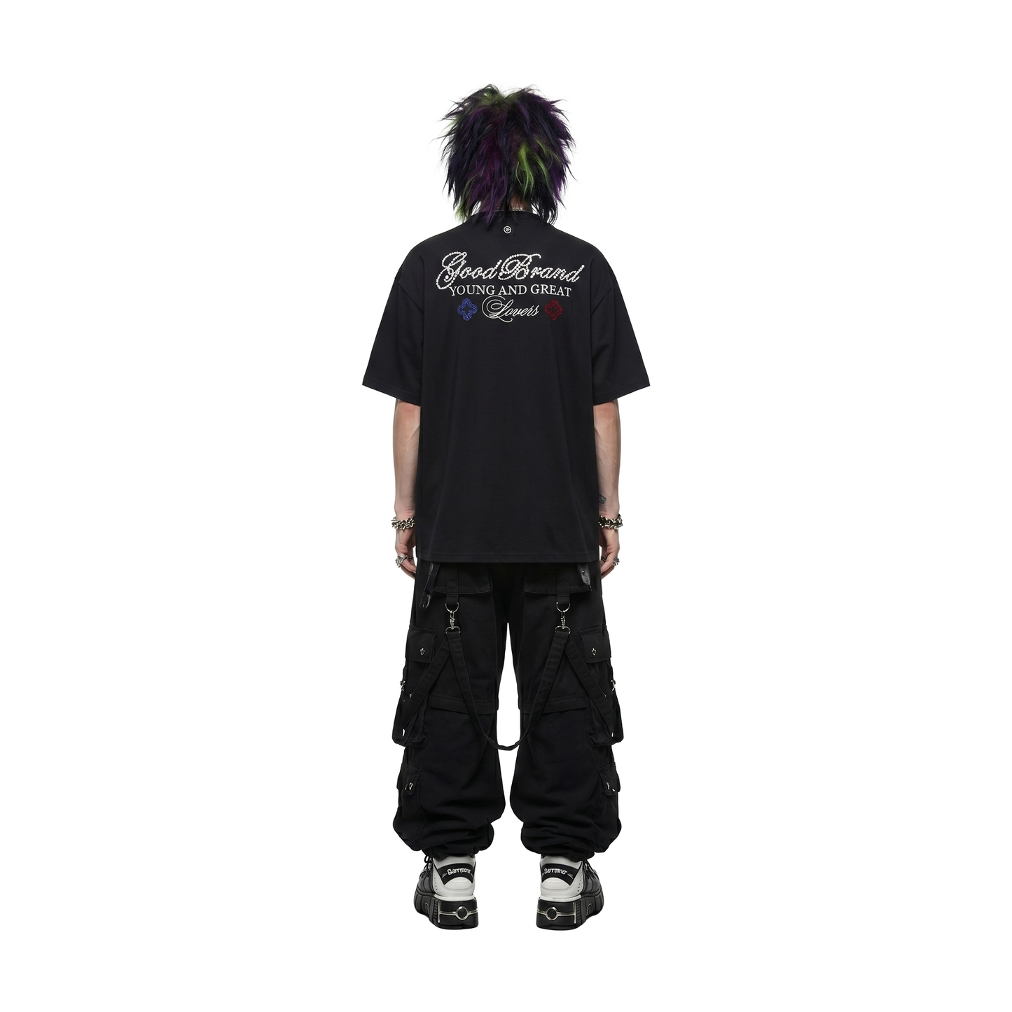 GOODBRAND Colour Floral Rhinestone Black (SS26)