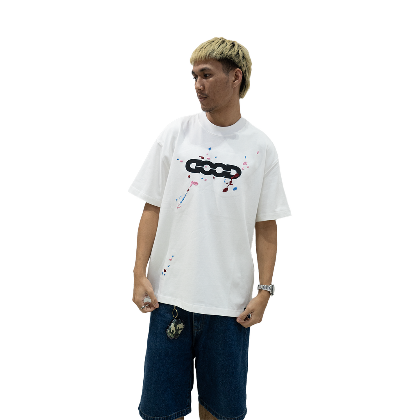 GOODBRAND Colour Jumping Tee White (SS24)