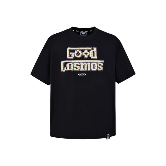 GOODBRAND Colourful Cosmic Gemstone Slogan Tee Black (SS26)
