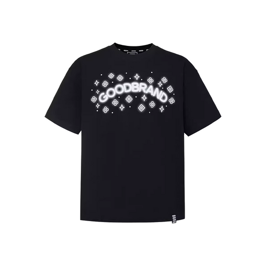 GOODBRAND Colourful Neon Floral Tee Black (SS26)