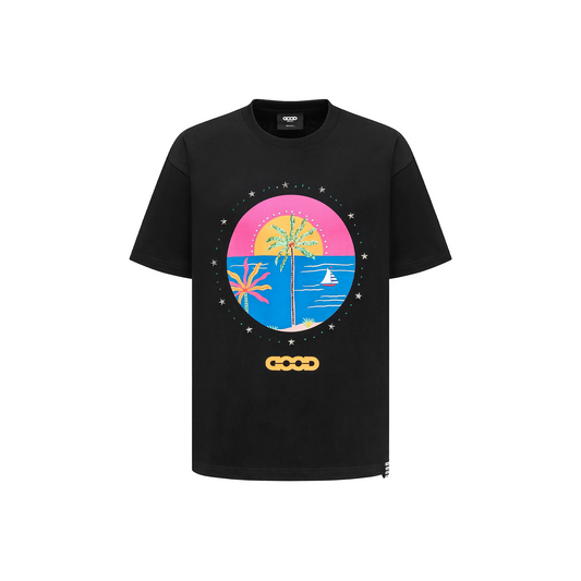 GOODBRAND Diamond Coconut Tree Tee Black (SS25)