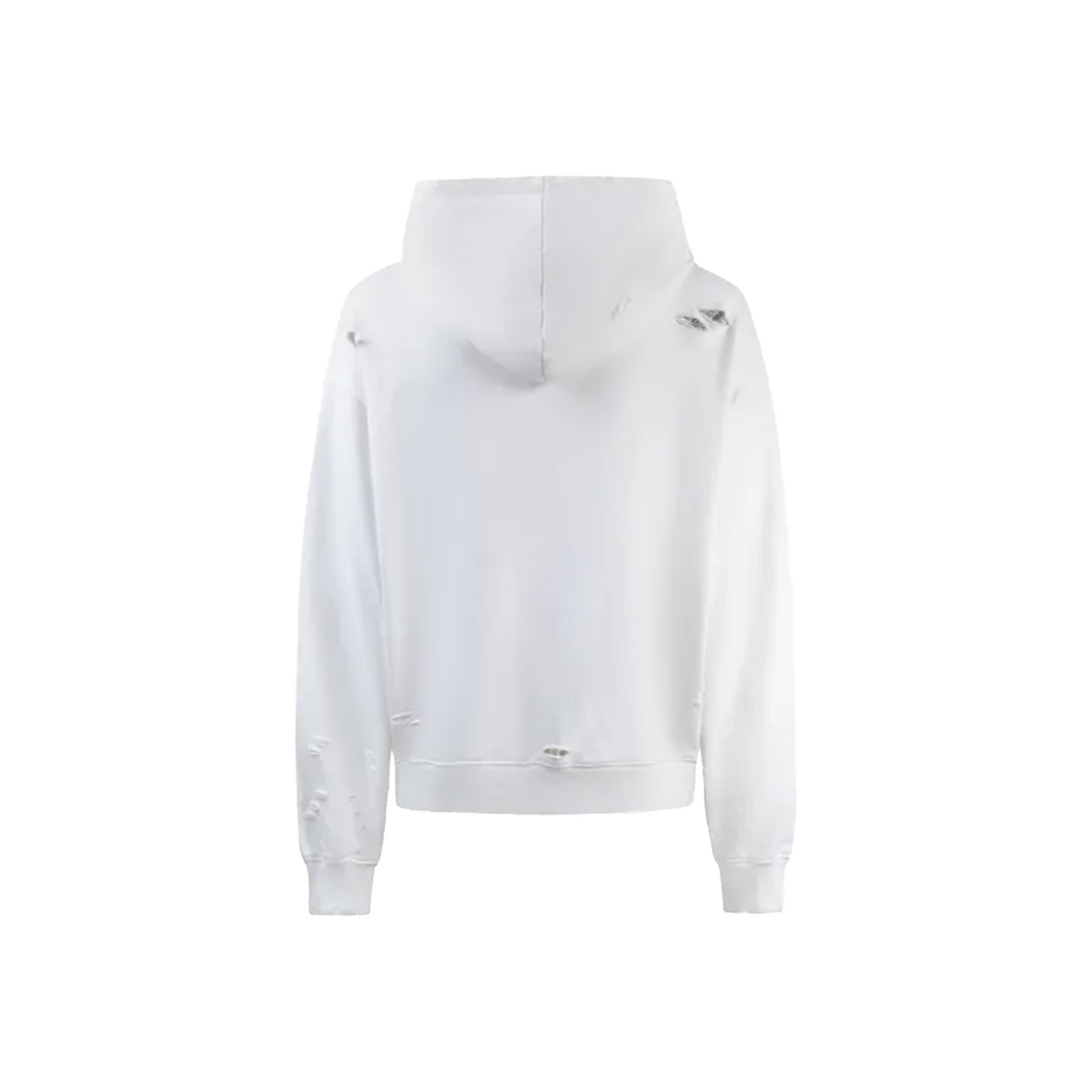 GOODBRAND Diamond Ripped Hoodie White (FW24)