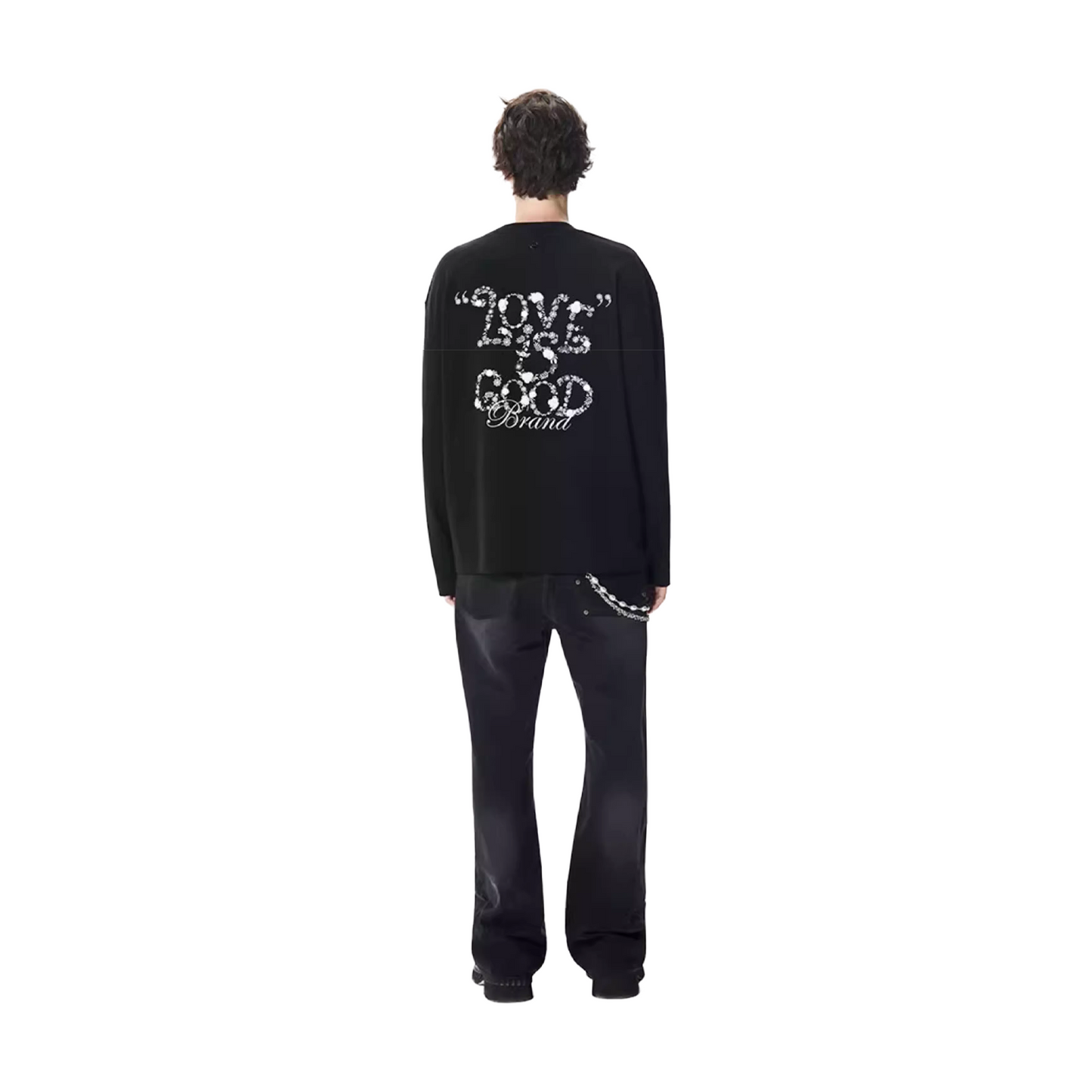 GOODBRAND Flower Fragrance Long Sleeved Tee Black (FW25)