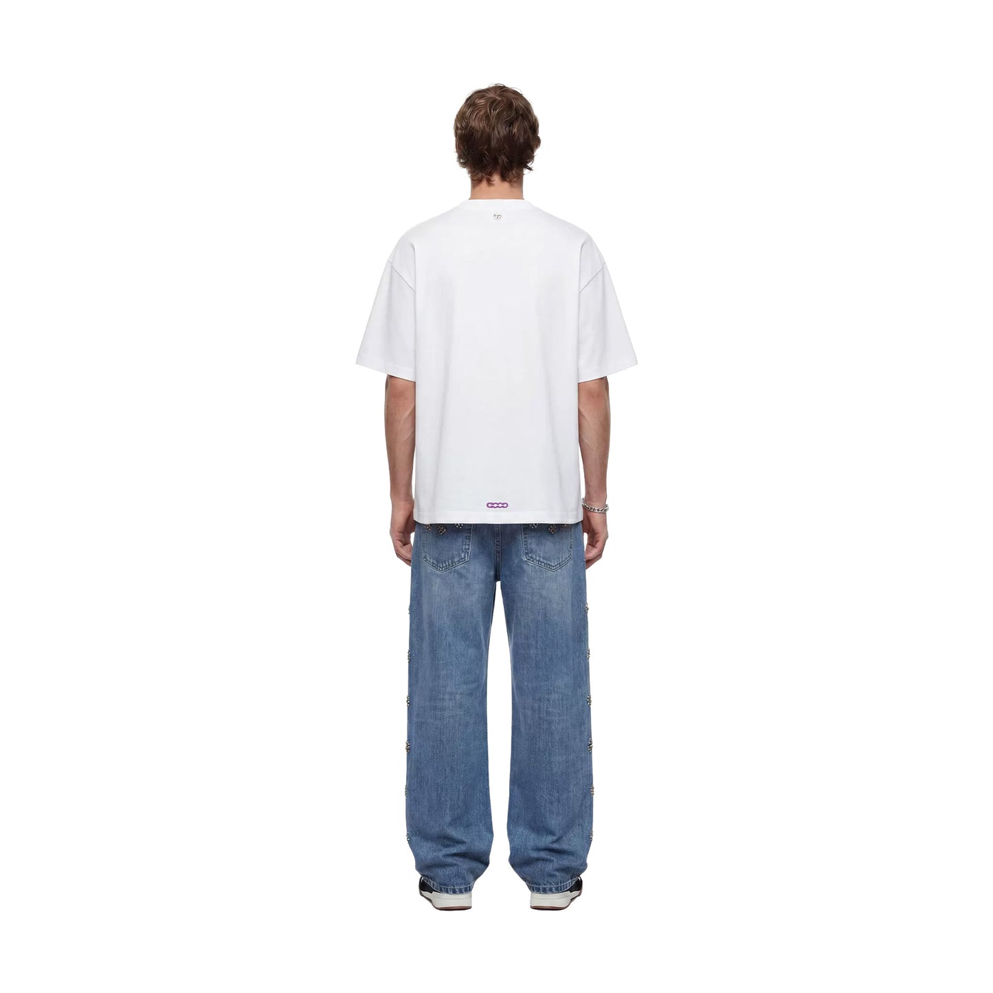 GOODBRAND Foamed Ice Cream Crystal Gauze S/S Tee White (SS26)