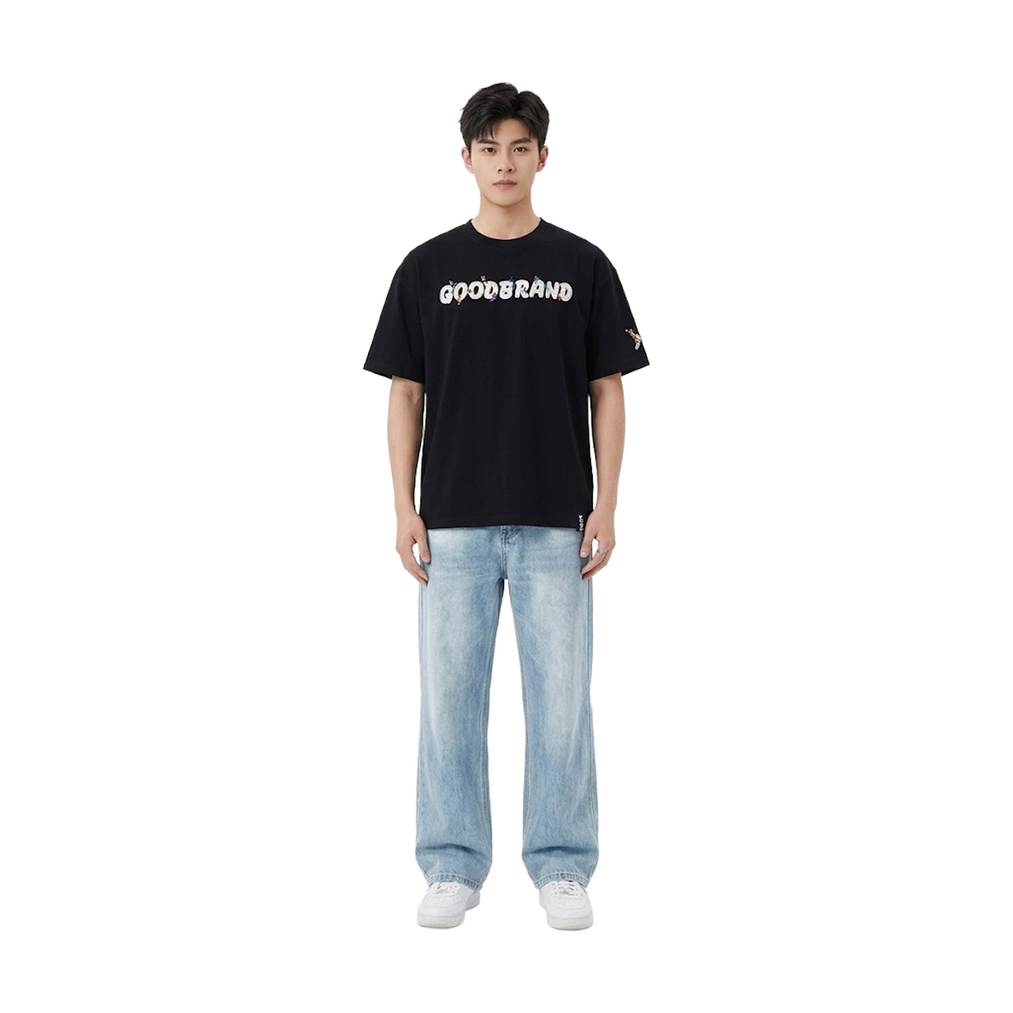 GOODBRAND Fun Ice Cream Pulp Embroidery Tee Black (SS26)