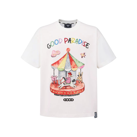 GOODBRAND Fun Rocking Horse Illustration S/S Tee White (SS26)