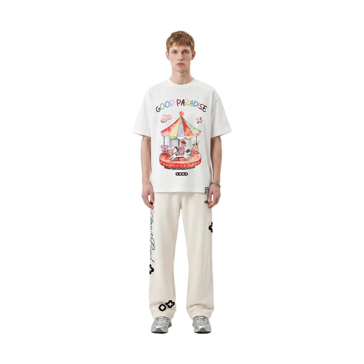 GOODBRAND Fun Rocking Horse Illustration S/S Tee White (SS26)