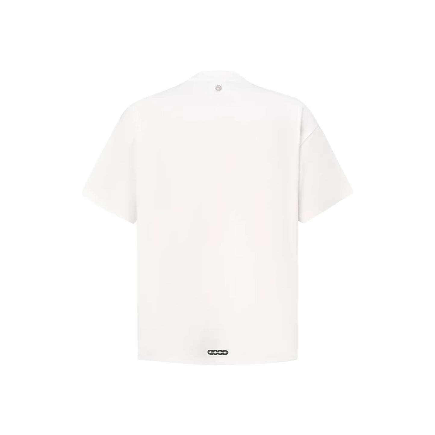 GOODBRAND Gemstone Embellished Logo Tee White (SS26)