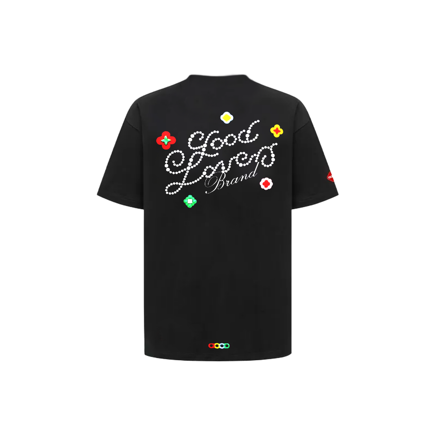 GOODBRAND Good Loves 3D Embroidered Slogan Tee Black (SS25)