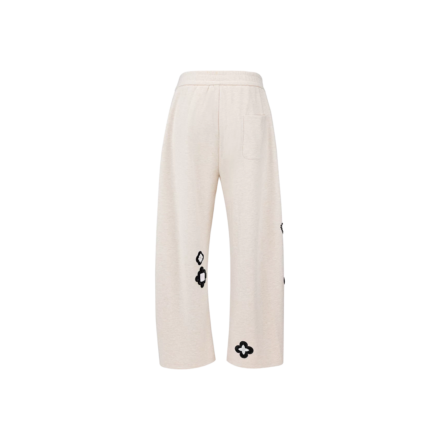 GOODBRAND Good Loves Floral Slogan Sweatpants Off White (FW25)