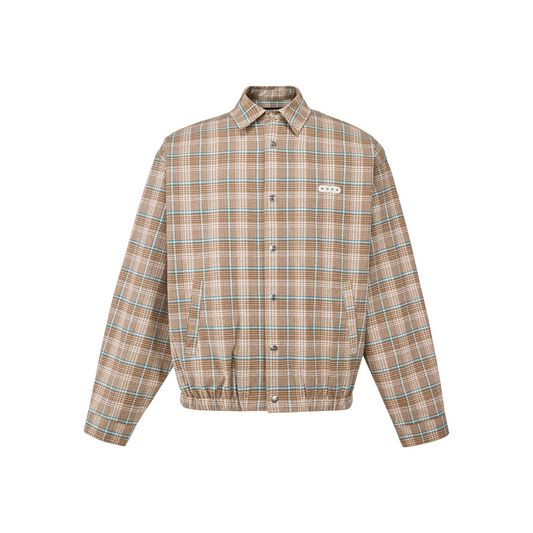 GOODBRAND Harrington Long Sleeved Shirt Light Apricot (FW25)