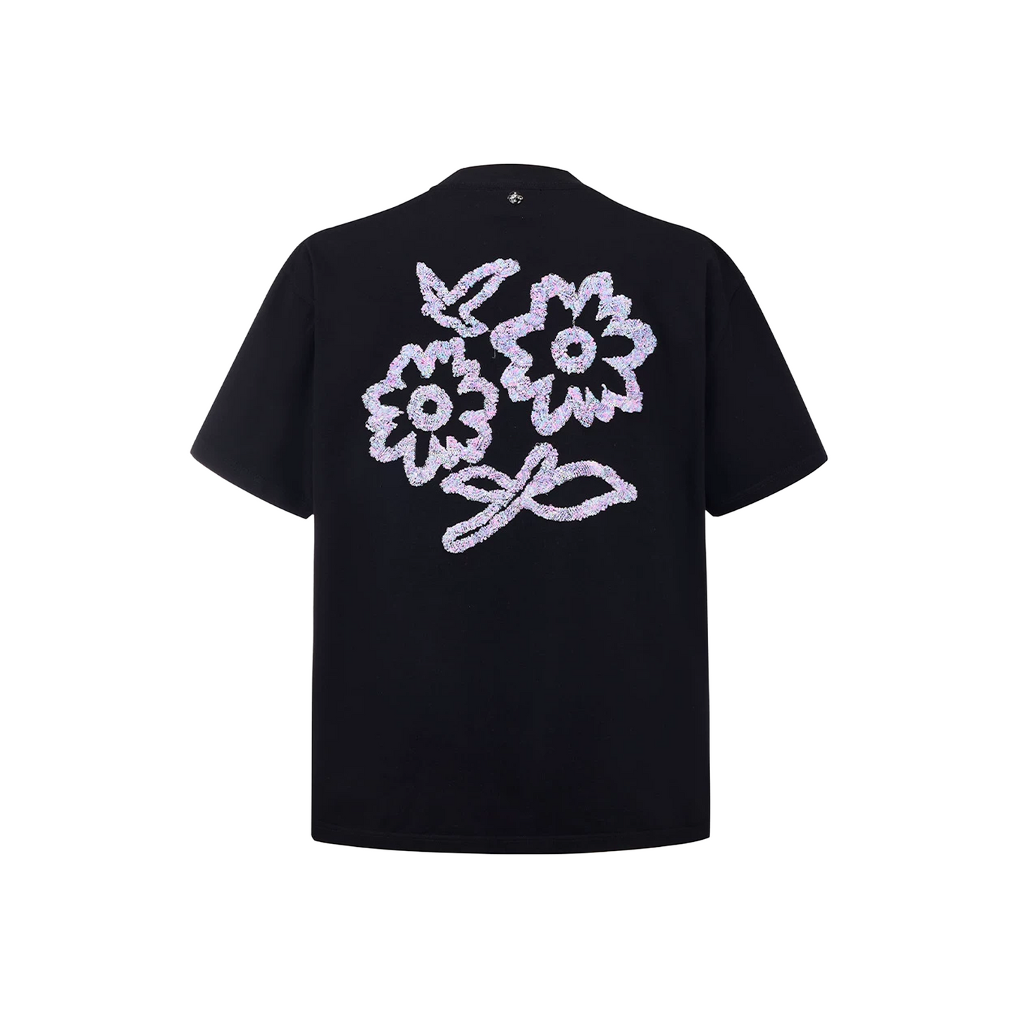 GOODBRAND Lavender Floral Sequin Embroidery Black (SS26)