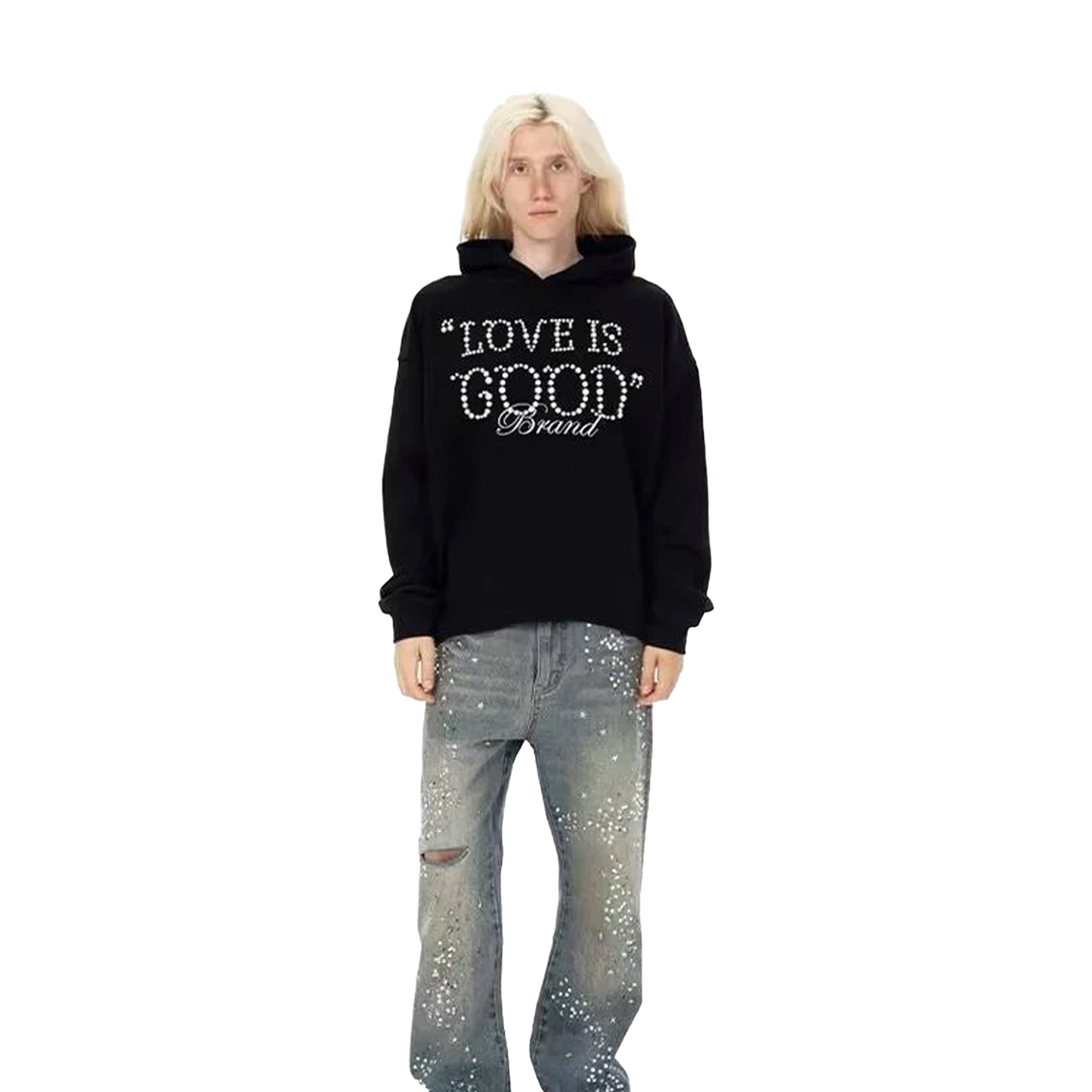 GOODBRAND Love Is Good Hoodie Black (FW24)