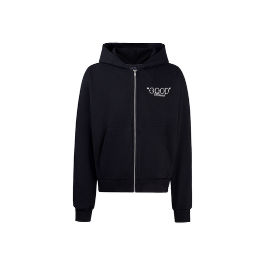 GOODBRAND Pearl Zip-Up Hoodie Black (FW24)