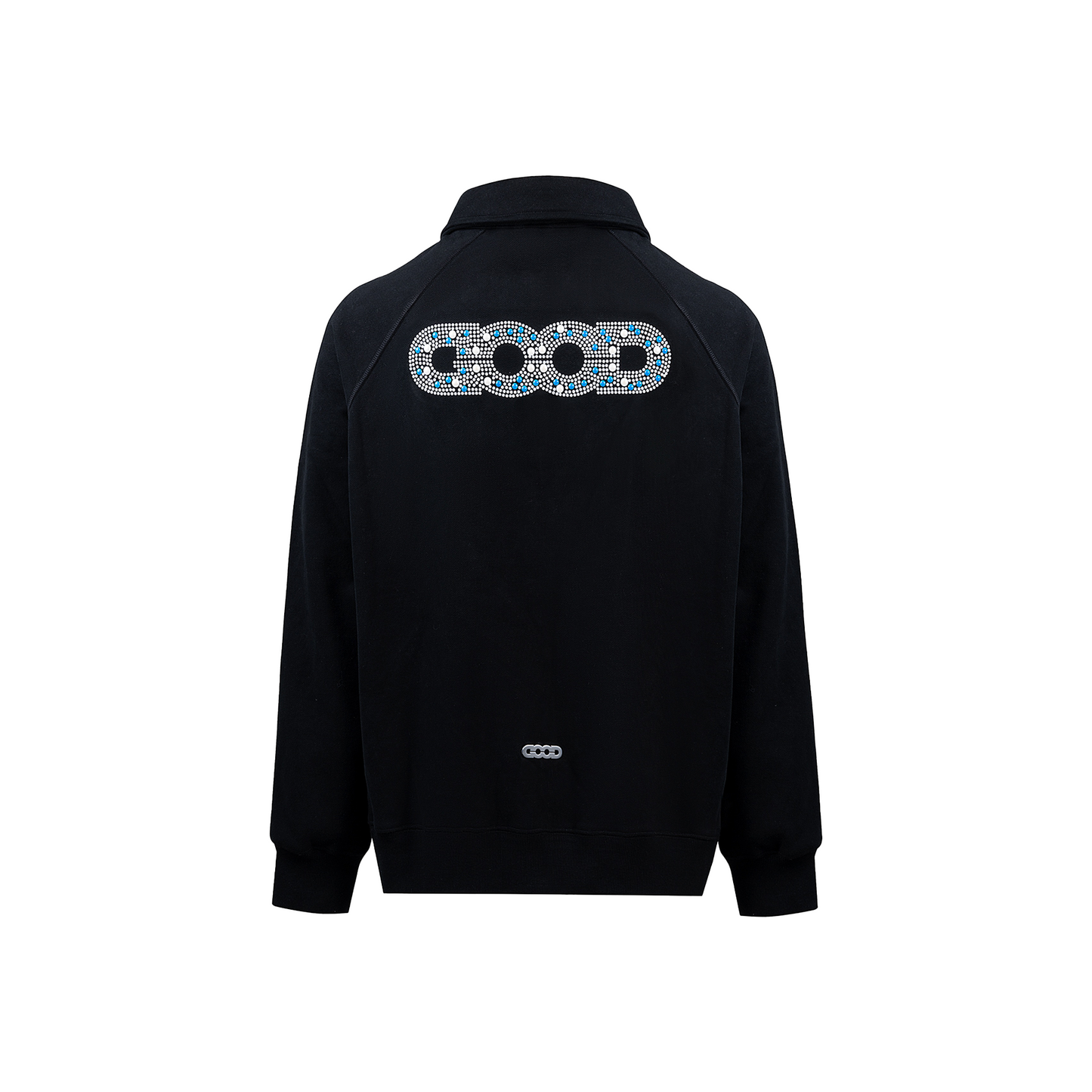 GOODBRAND Pearl Polo Long Sleeved Sweatshirt Black (SS25)