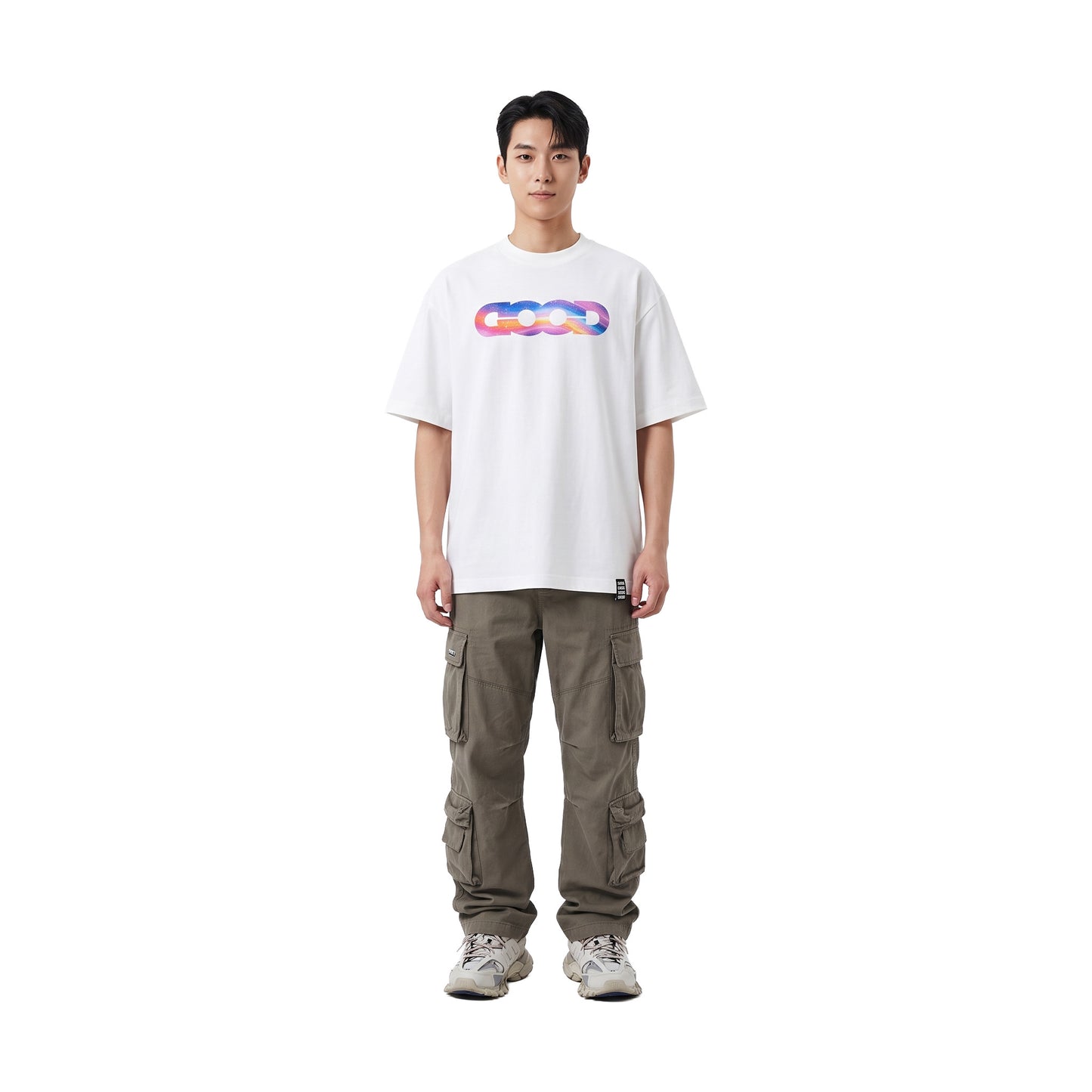 GOODBRAND Purple Cloud Colorful S/S Tee White (SS26)