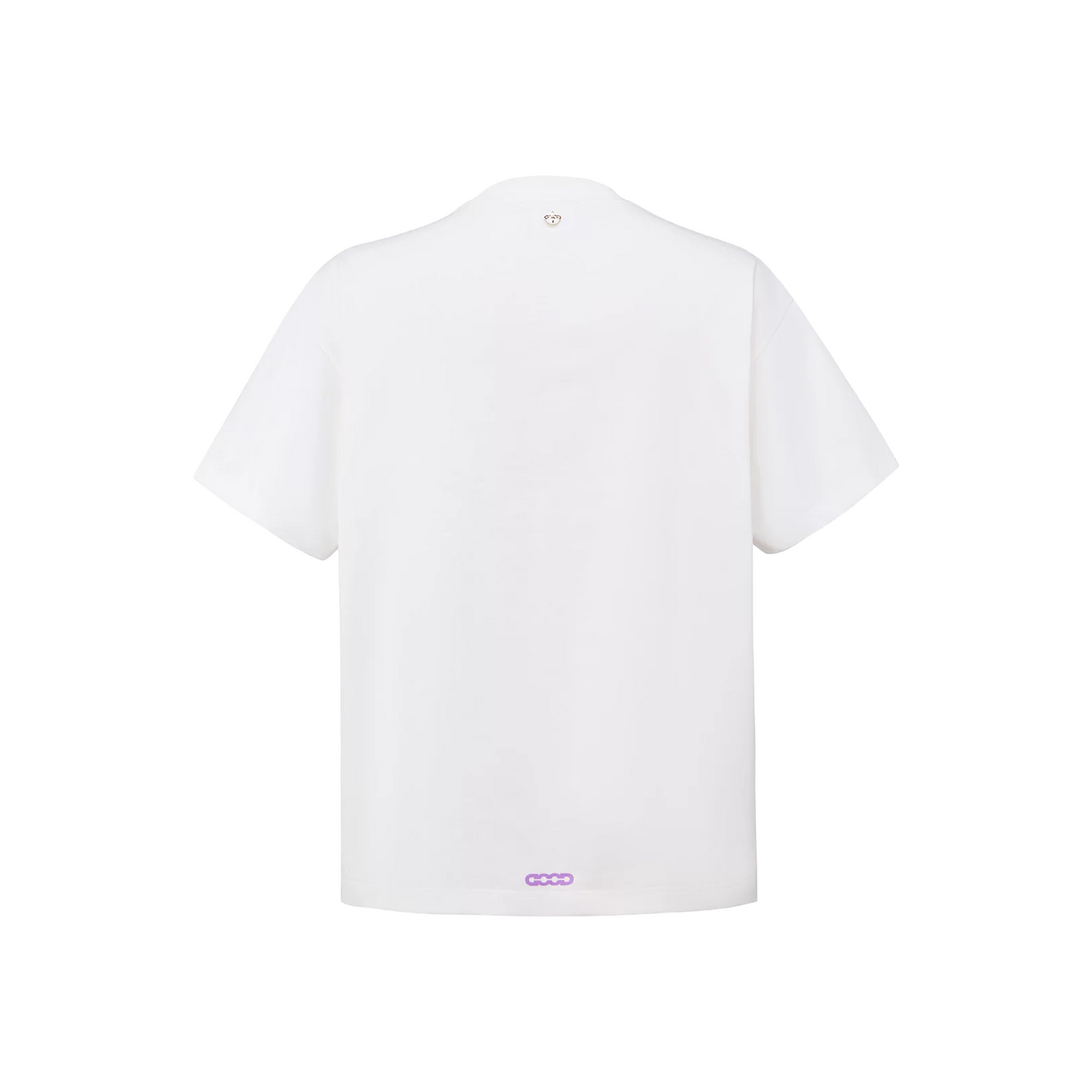 GOODBRAND Purple Nebula Embroidered Tee White (SS26)