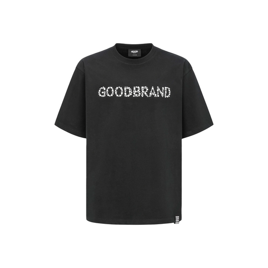 GOODBRAND Sequin Logo Tee Black (SS25)