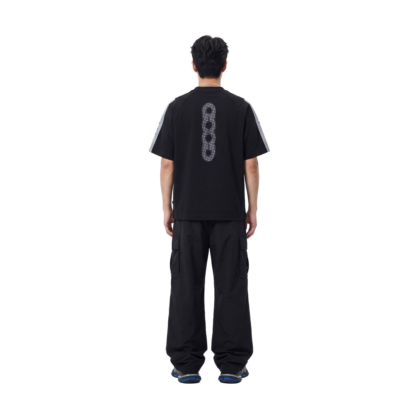 GOODBRAND Sports Quick-Dry Reflective Gradient Tee Black (SS26)