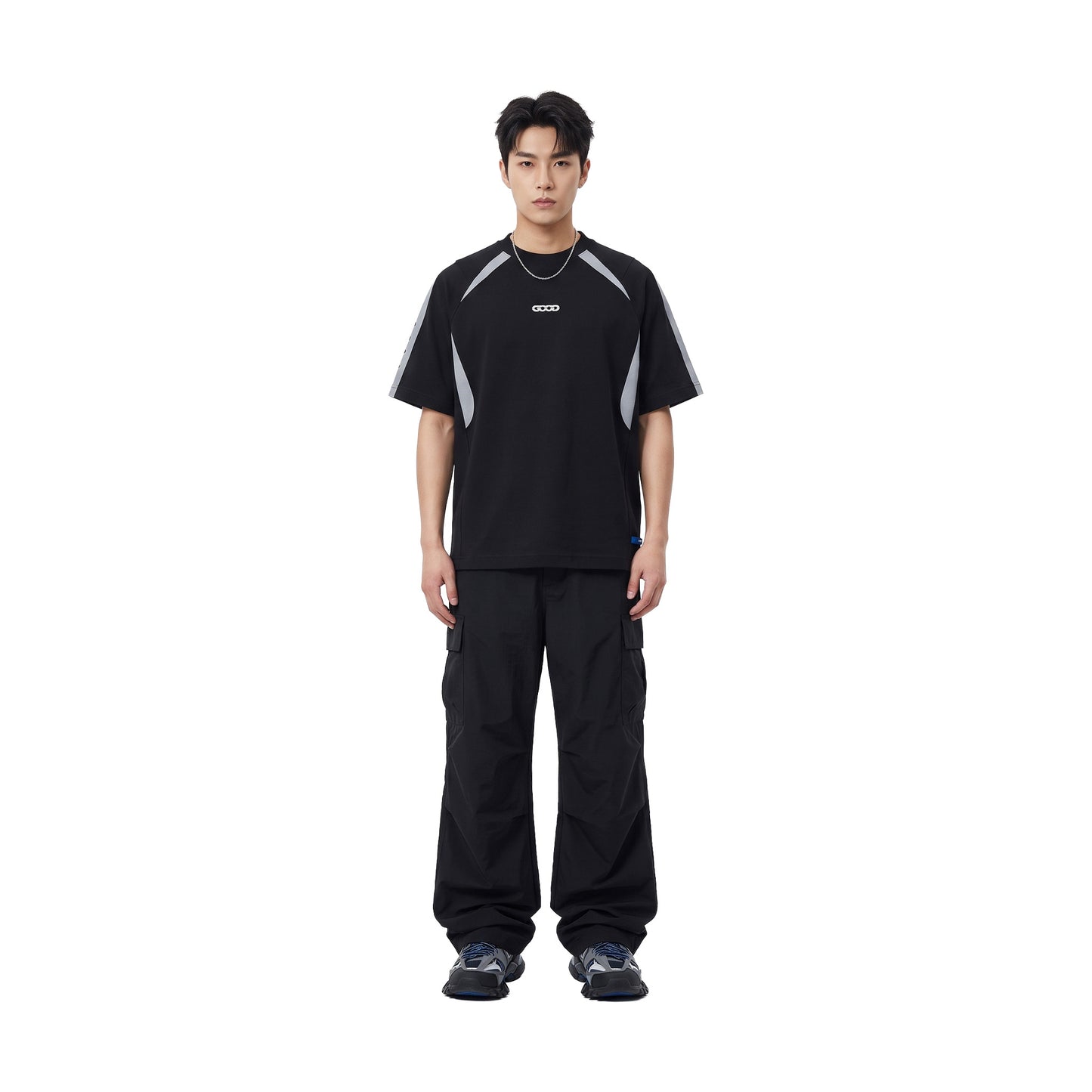 GOODBRAND Sports Quick-Dry Reflective Gradient Tee Black (SS26)