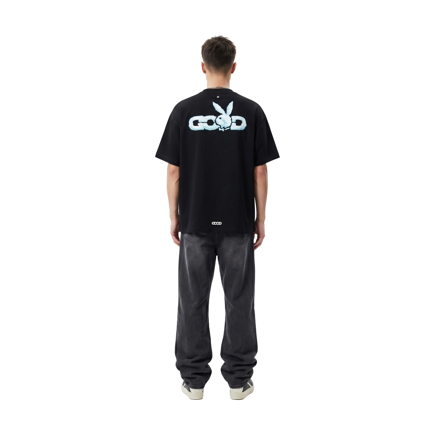 GOODBRAND x PLAYBOY Cloud Silhouette & Classic Puff Logo Tee Black (SS26)