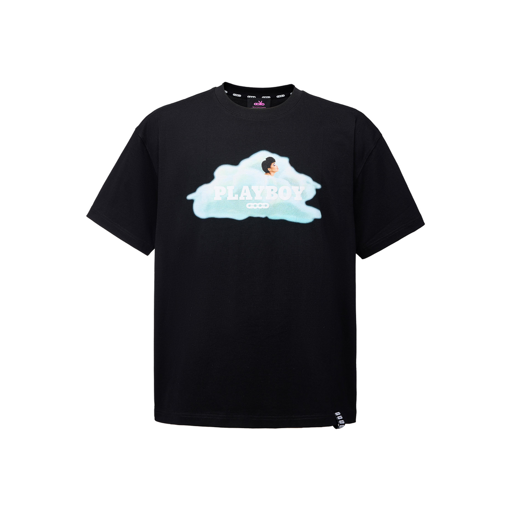 GOODBRAND x PLAYBOY Cloud Silhouette & Classic Puff Logo Tee Black (SS26)