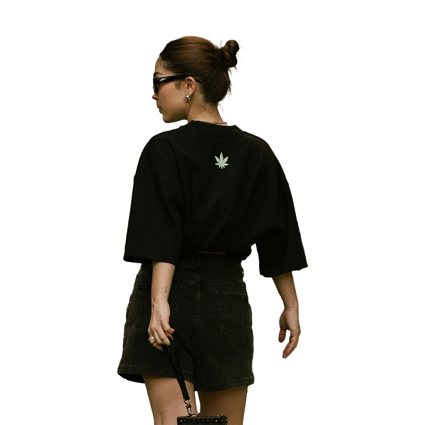 Stoned & Co ® Golden Jade: Jade Signature Tee Black (SS25)