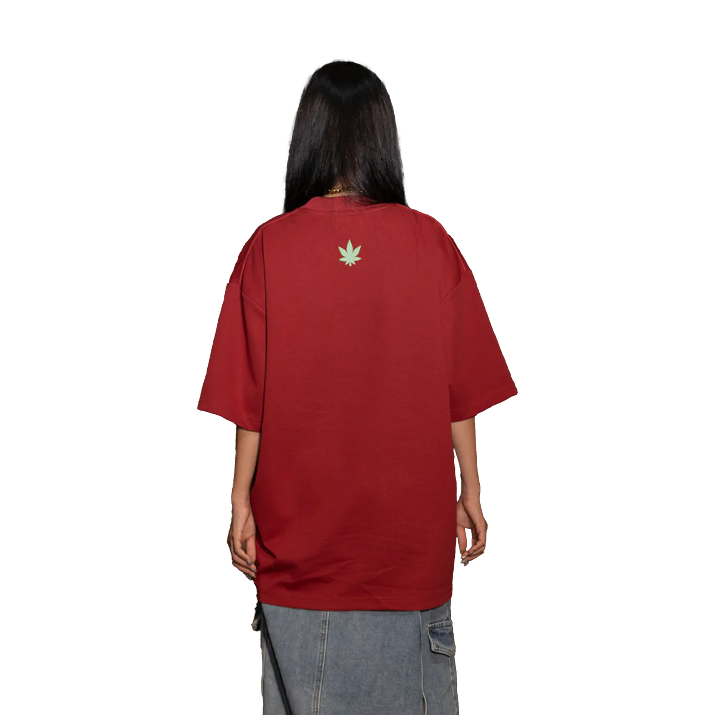 Stoned & Co ® Golden Jade: Jade Signature Tee Red (SS25)