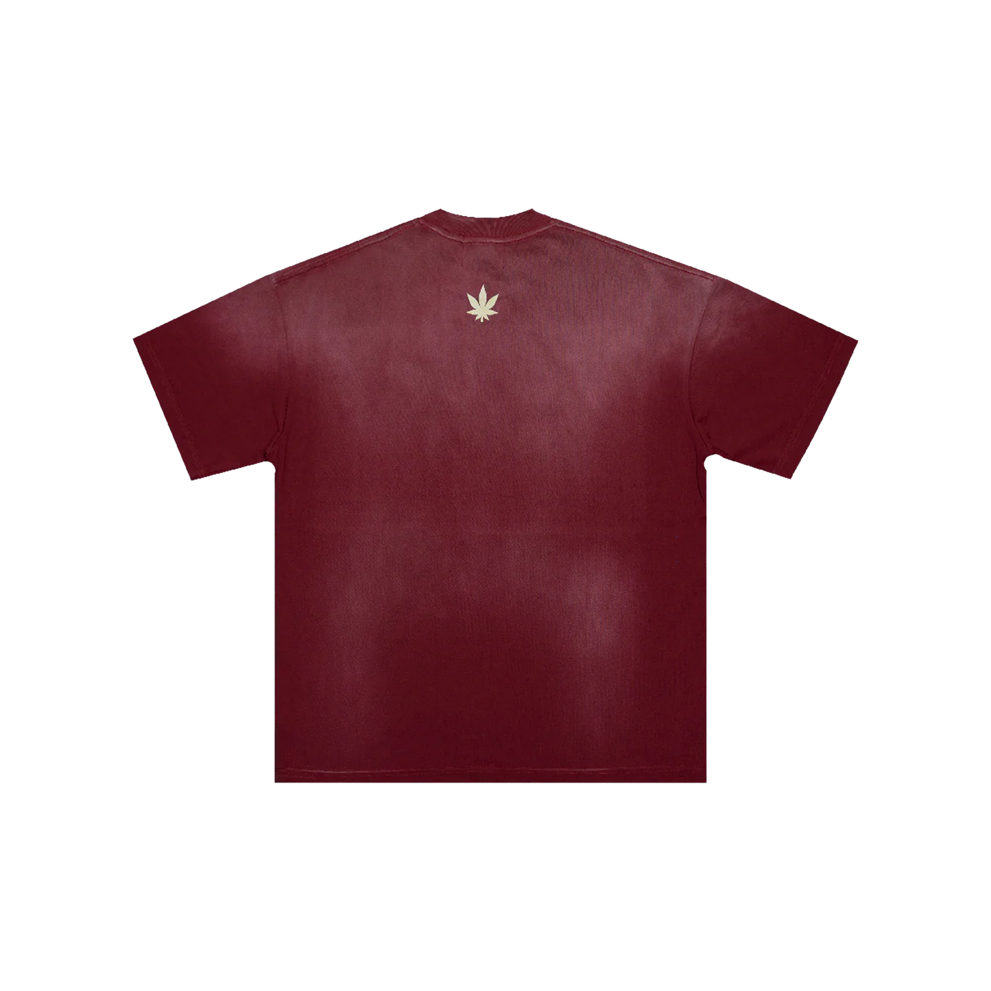 Stoned & Co ® Golden Jade: Stoned Tape Wash Tee Red (SS25)