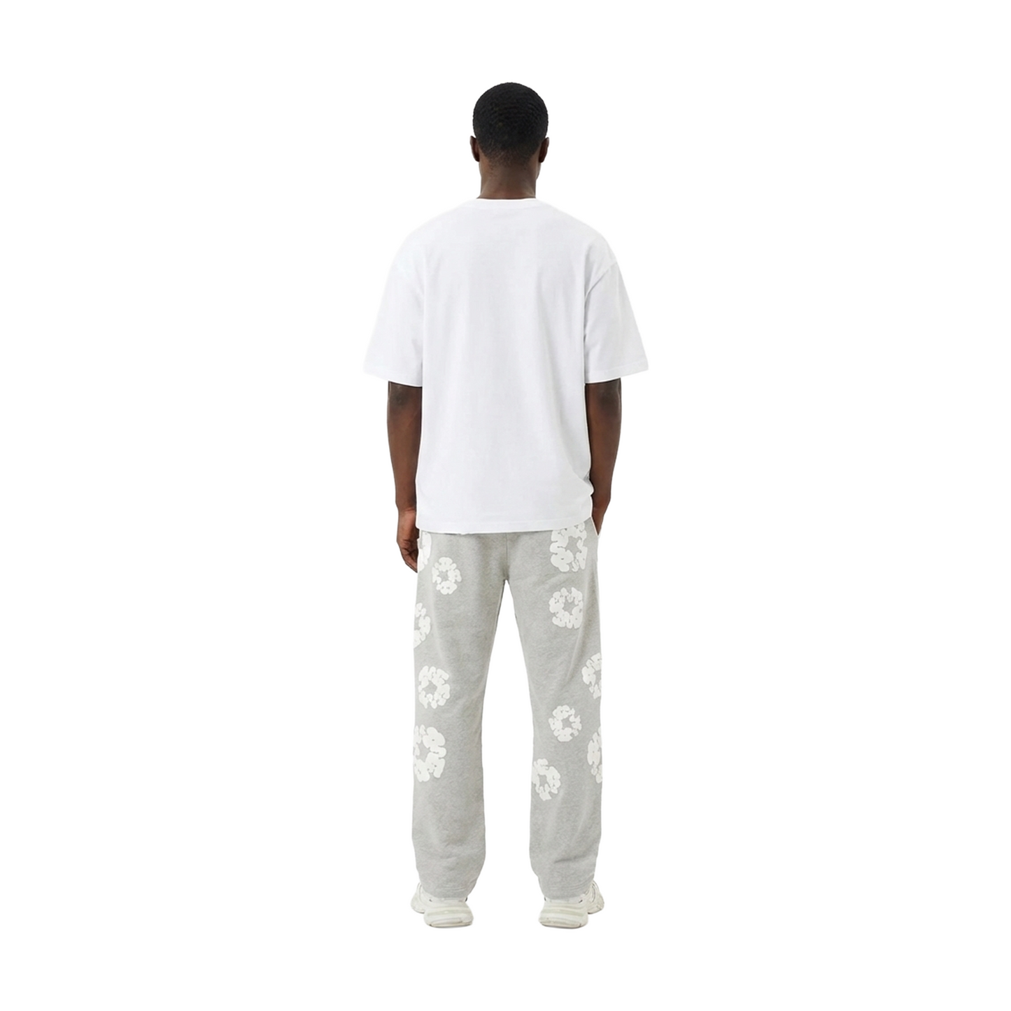 Denim Tears The Cotton Wreath Baggy Sweatpants Grey (SS25)