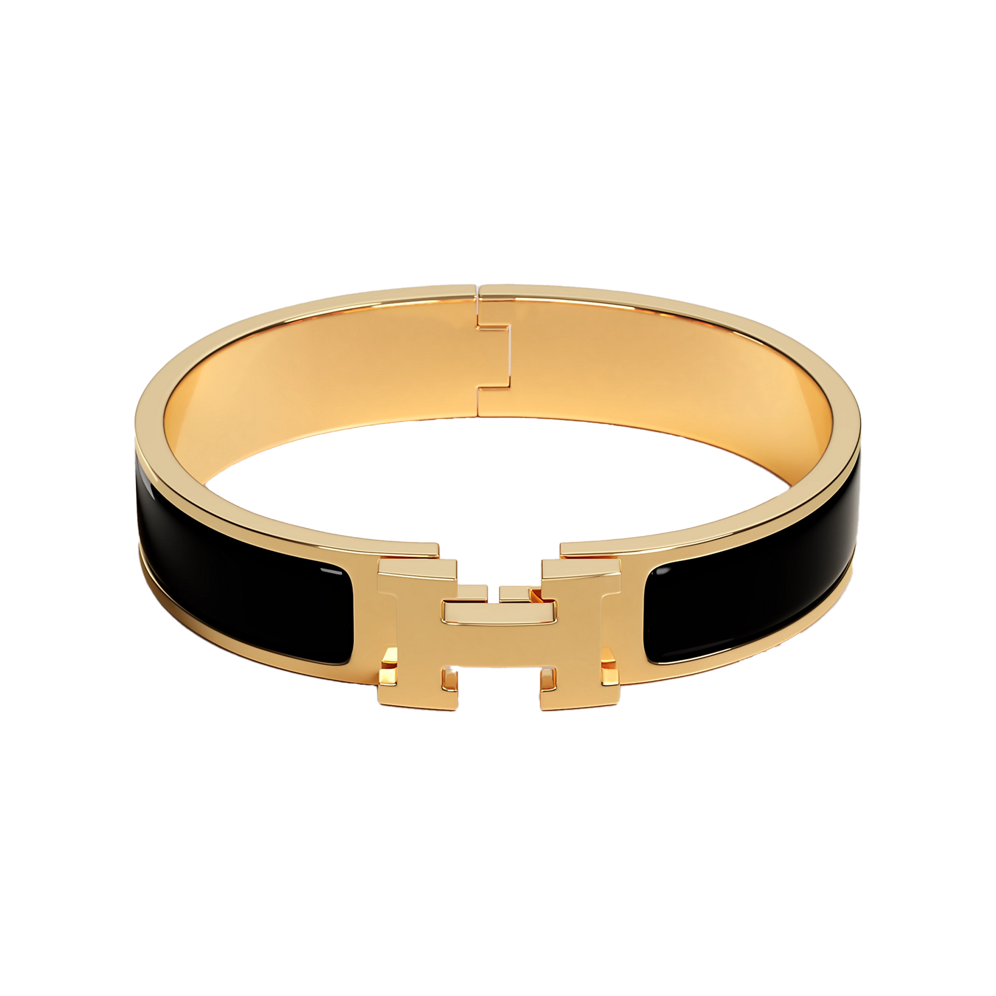 Hermes Clic H Bracelet Noir