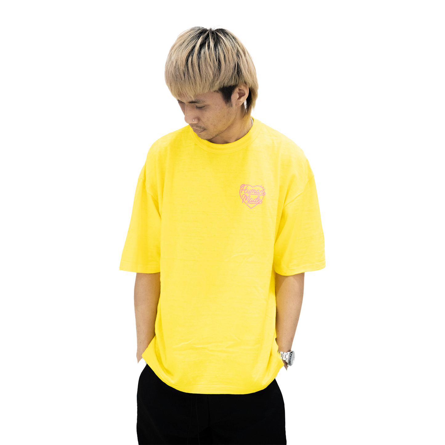 Human Made Coloured Small Heart Tee Yellow