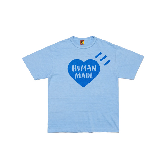 Human Made Garment Dyed Big Heart Tee Blue