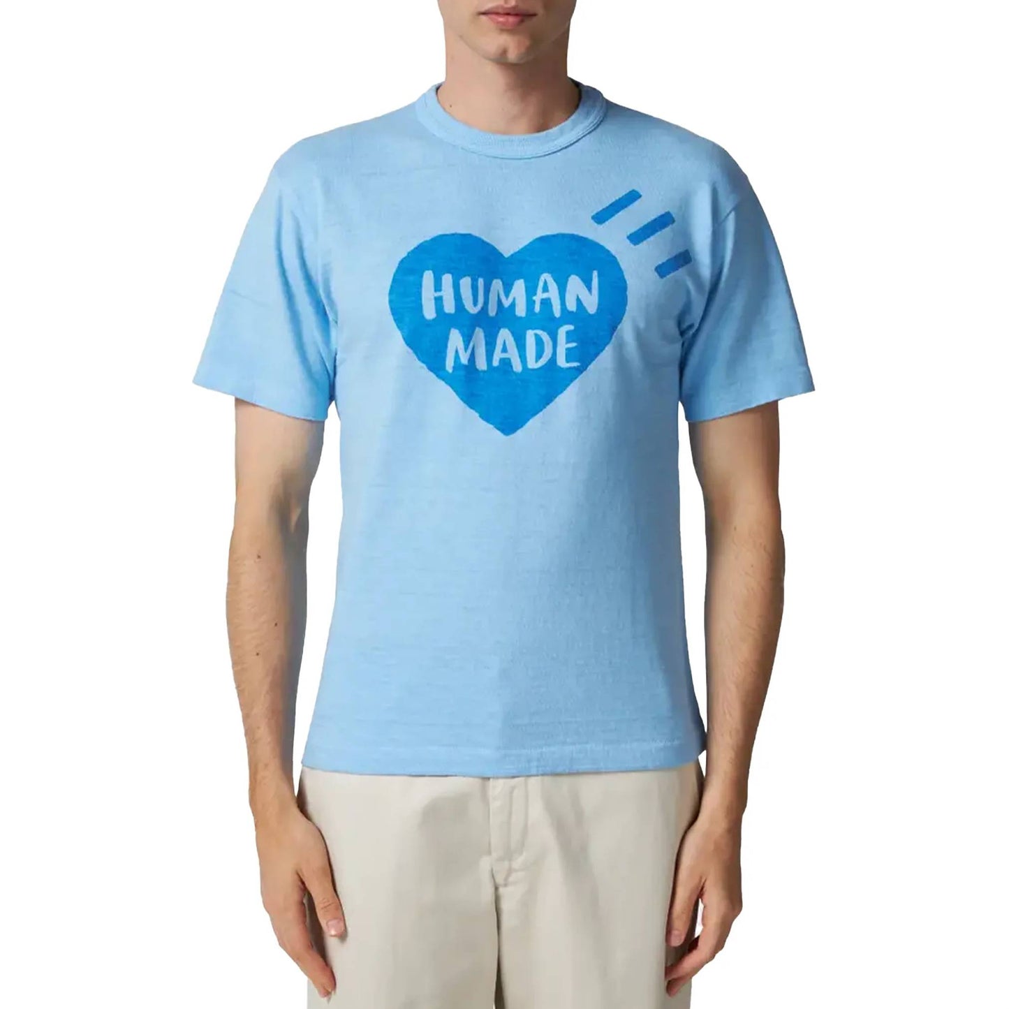 Human Made Garment Dyed Big Heart Tee Blue