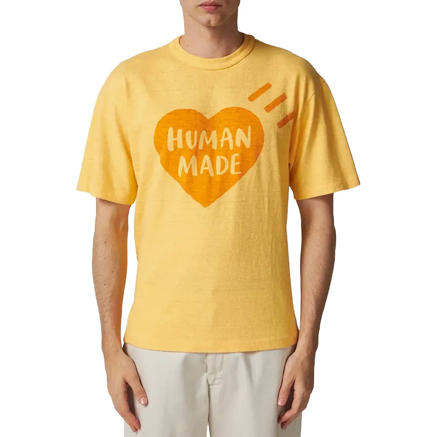 Human Made Garment Dyed Big Heart Tee Orange