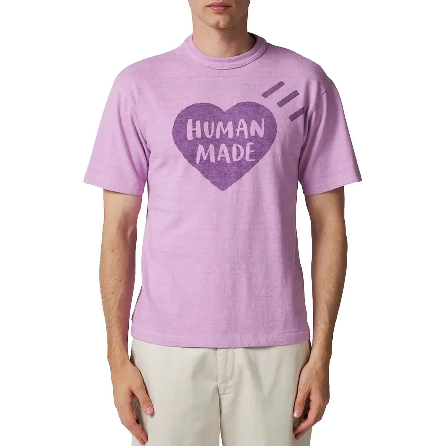 Human Made Garment Dyed Big Heart Tee Purple