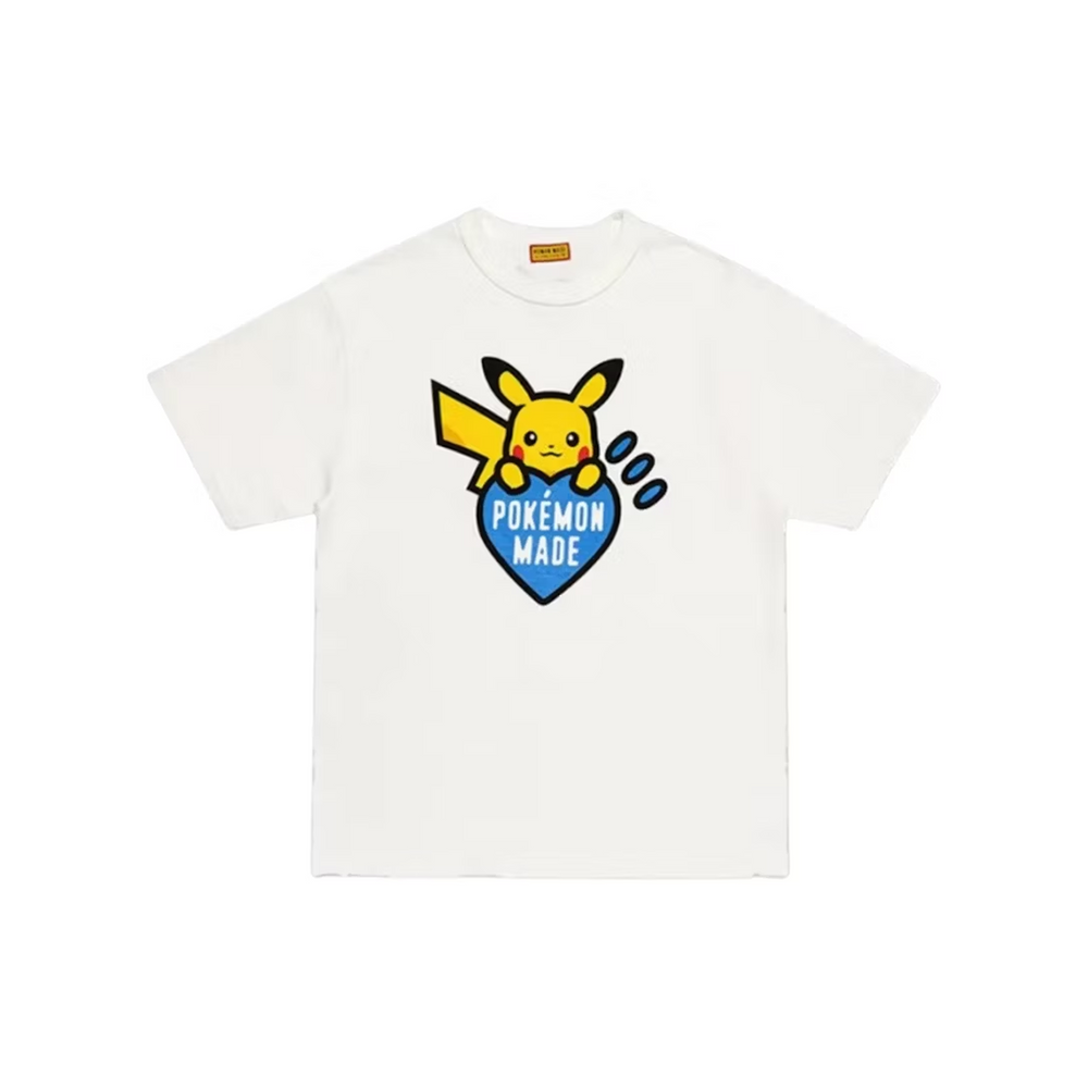 Human Made x Pokémon Made Blue Heart Graphic Tokyo Exclusive Tee White (FW25)