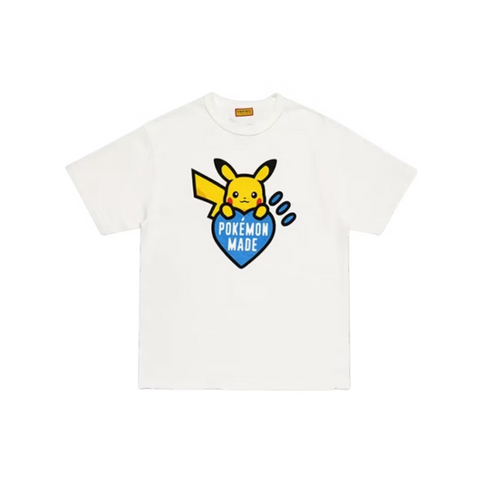 Human Made x Pokémon Made Blue Heart Graphic Tokyo Exclusive Tee White (FW25)