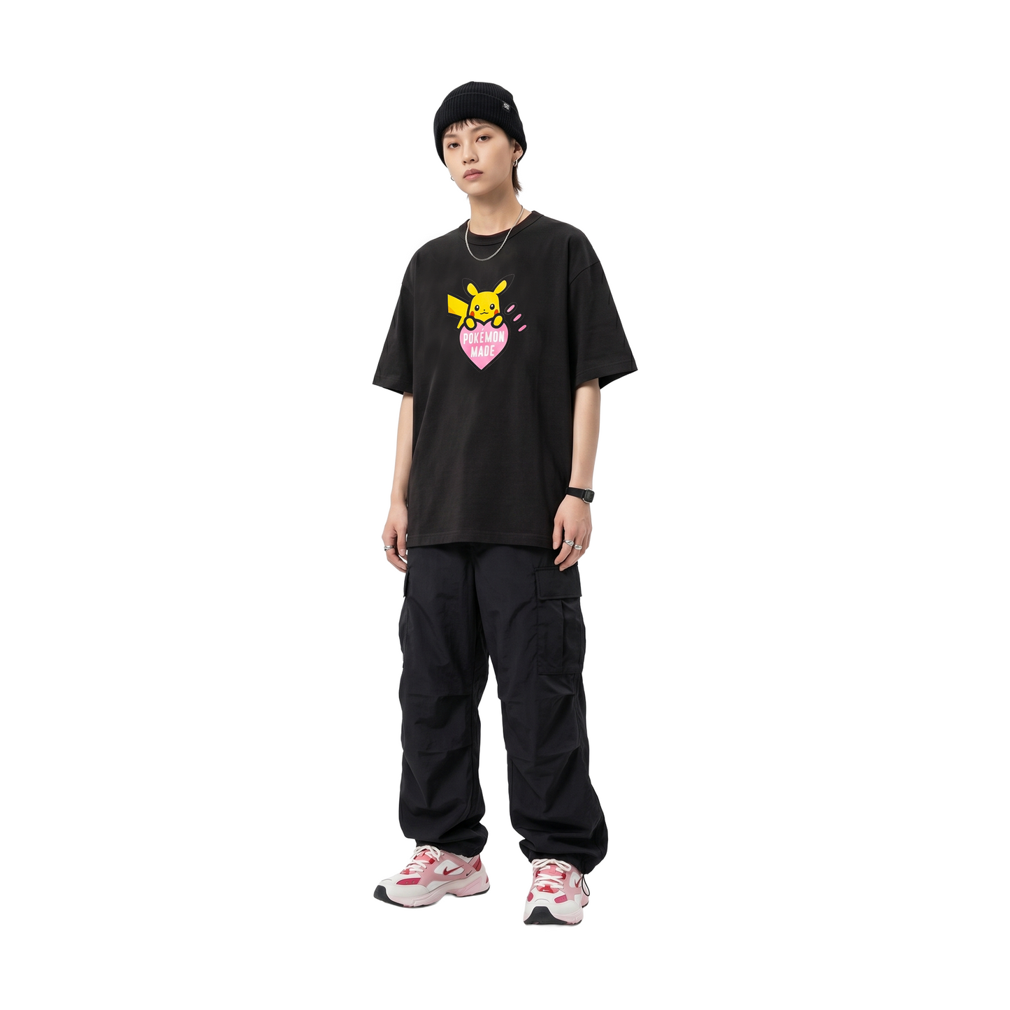Human Made x Pokémon Made Pink Heart Graphic Harajuku Exclusive