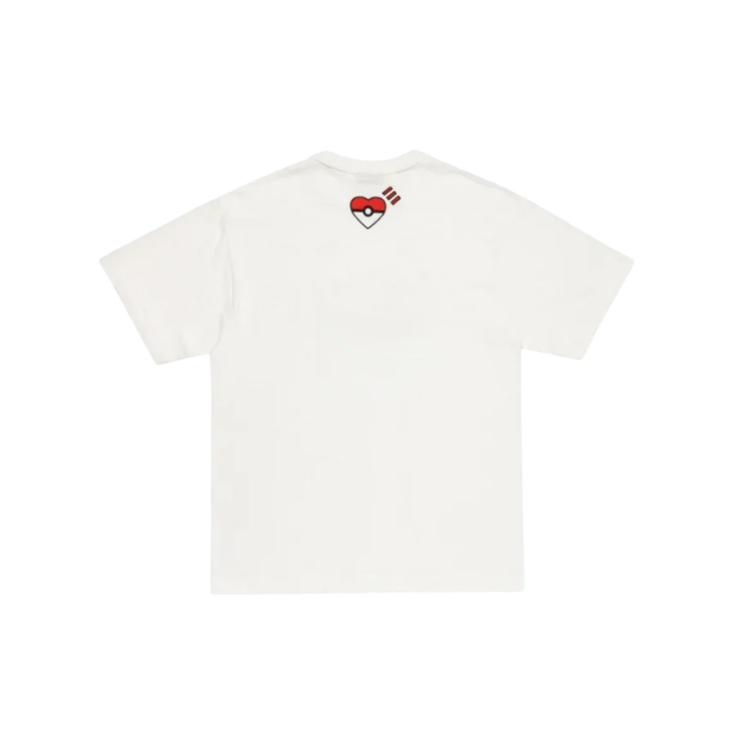 Human Made x Pokémon Made Pink Heart Graphic Harajuku Exclusive Tee White (FW25)