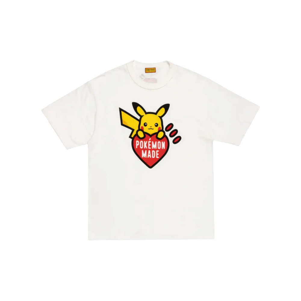 Human Made x Pokémon Made Red Heart Graphic Online Exclusive Tee White (FW25)