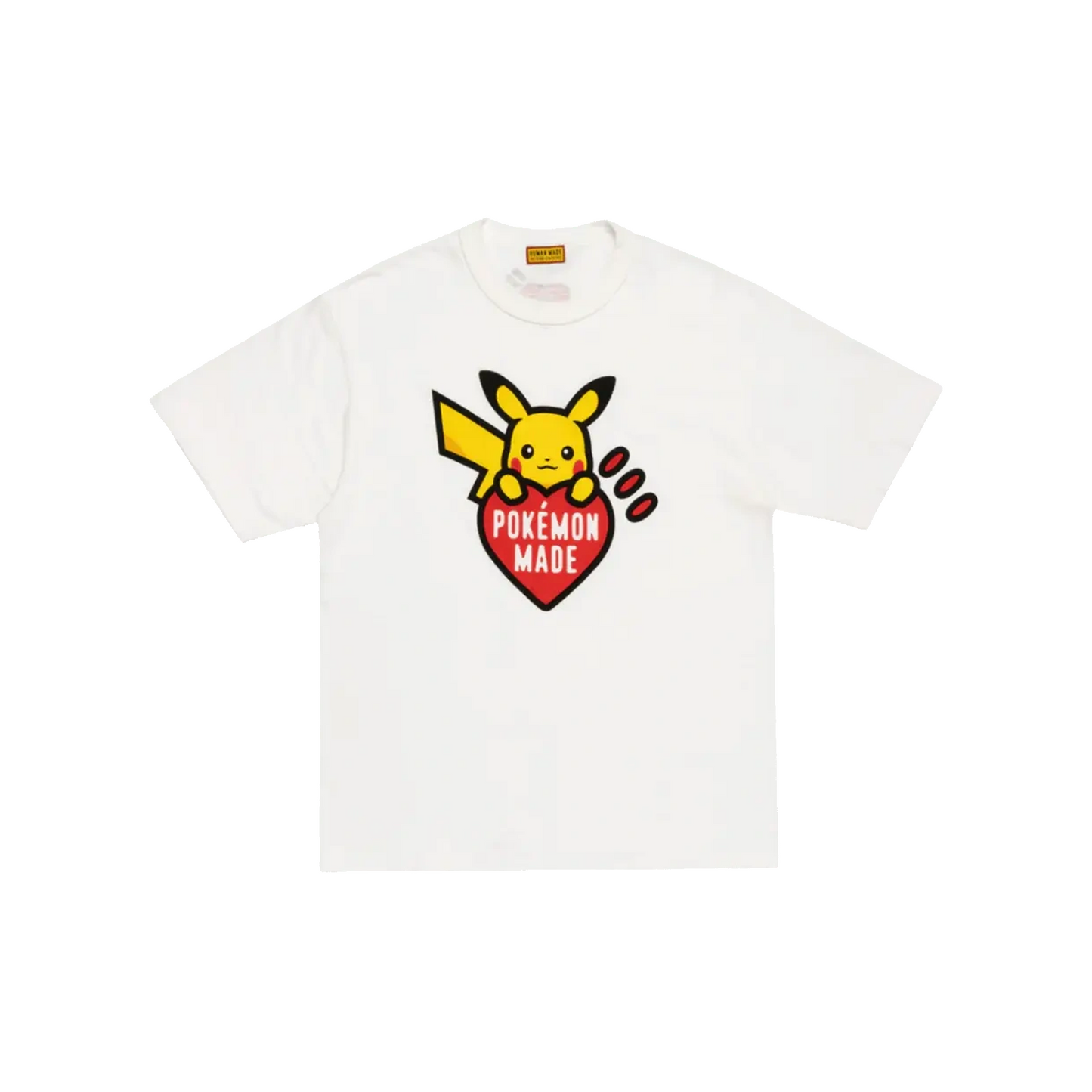 Human Made x Pokémon Made Red Heart Graphic Online Exclusive Tee White (FW25)