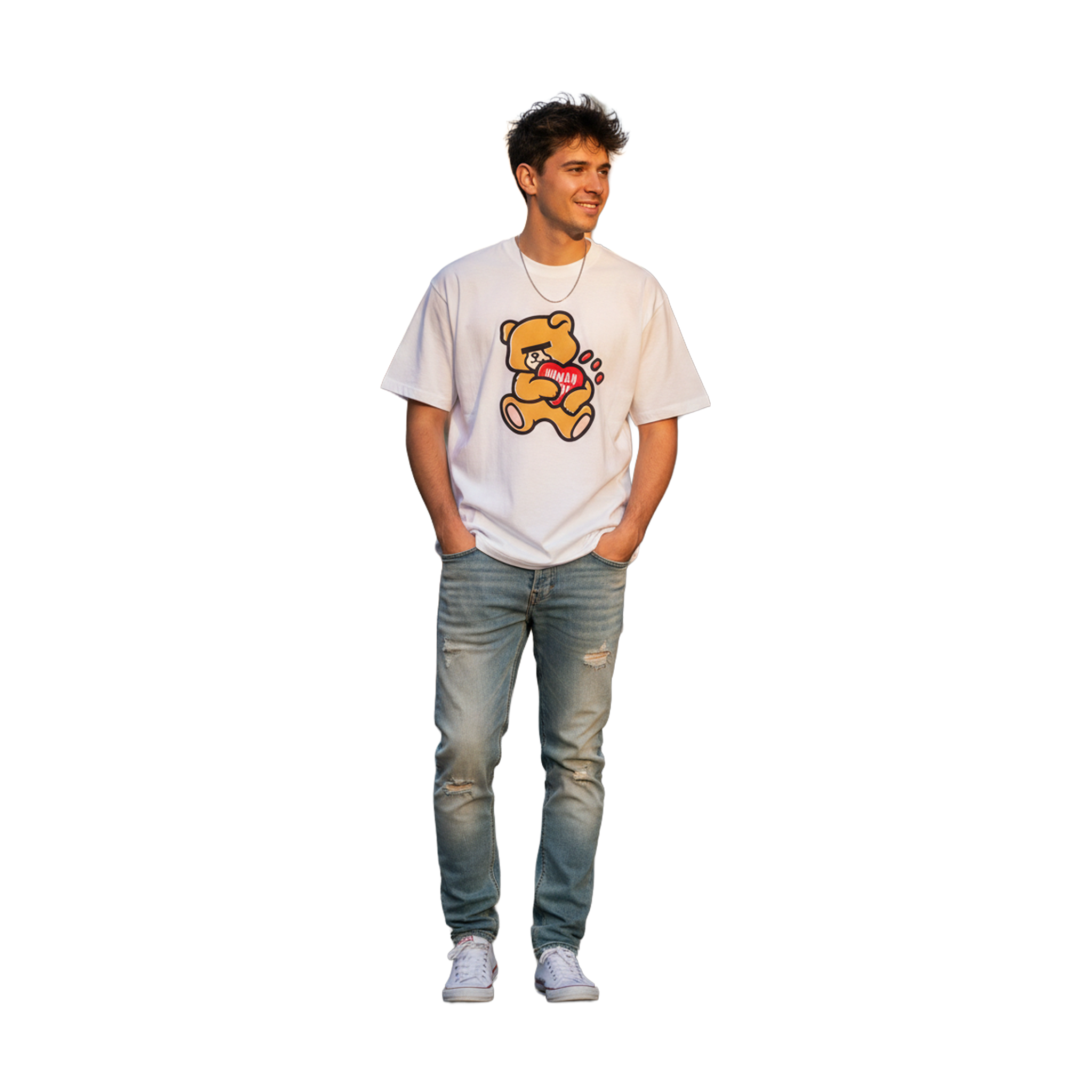 Human Made × Undercover Graphic Tee White (FW25) – STEALPLUG KL 