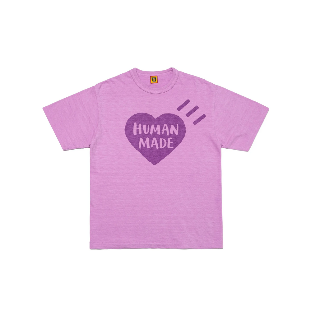 Human Made Garment Dyed Big Heart Tee Purple