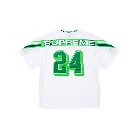 Supreme Jacquard Rib Football Jersey White (FW24)