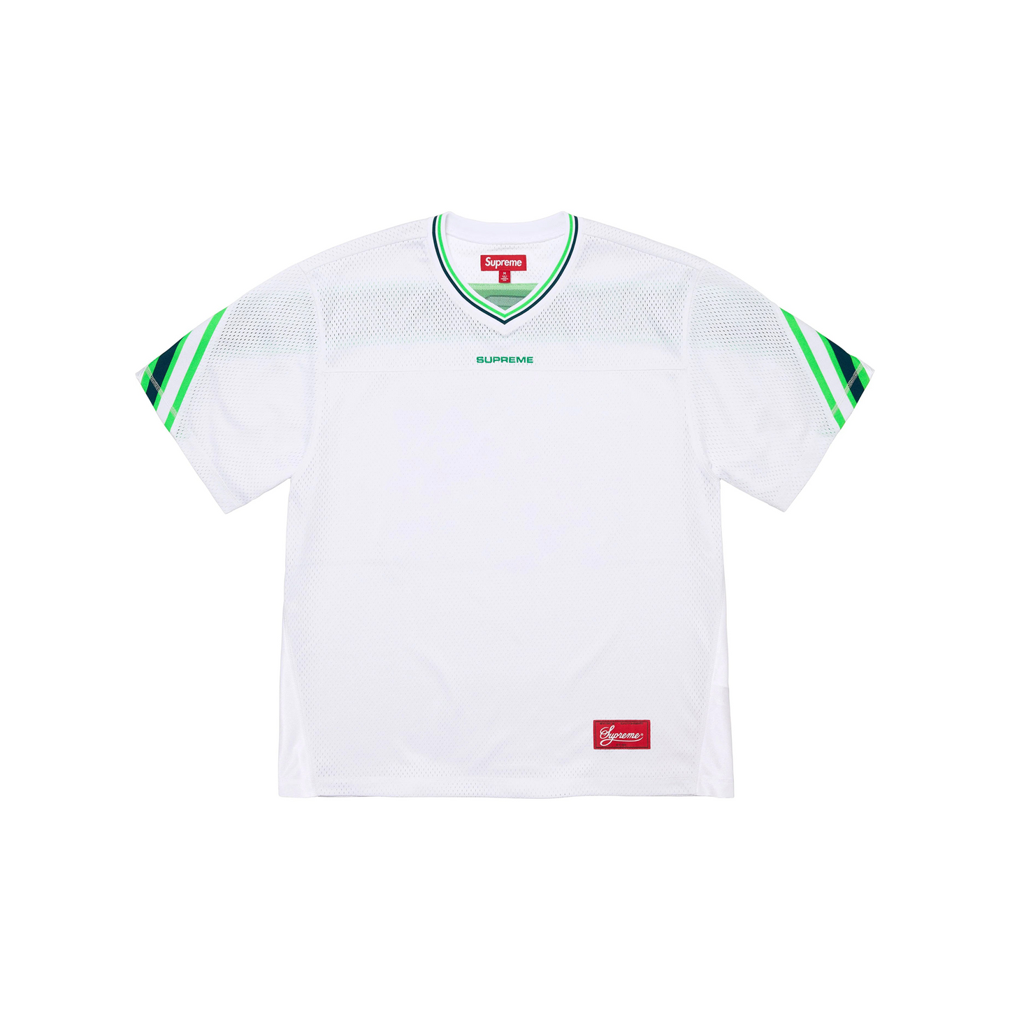 Supreme Jacquard Rib Football Jersey White (FW24)
